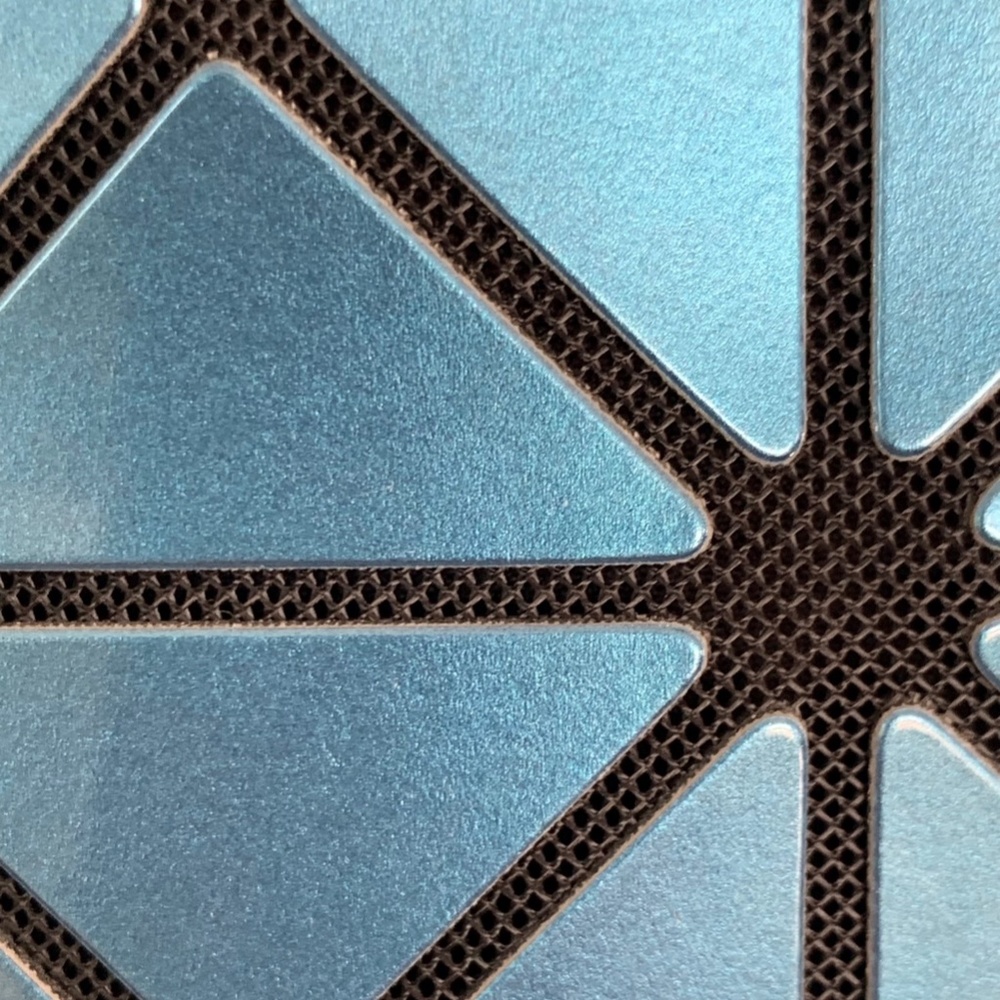 Vinyl Lucent Triangular Geometric Metallic Tote B… - image 7